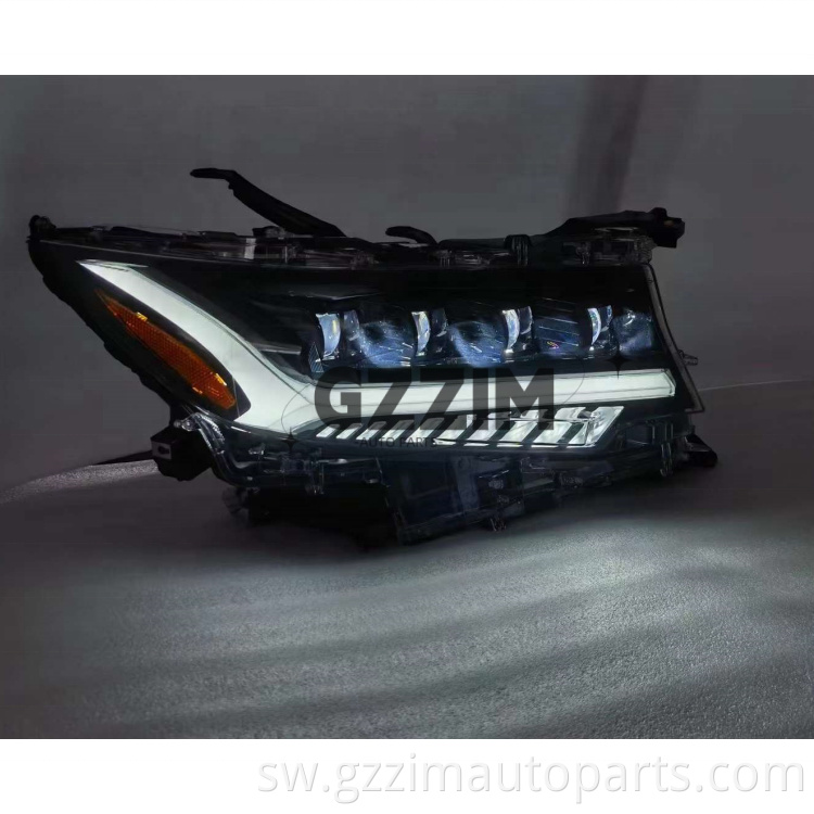 Sehemu za Auto ABS Plastiki LED Front Light Sehemu za kichwa kwa Prado 2018-2022